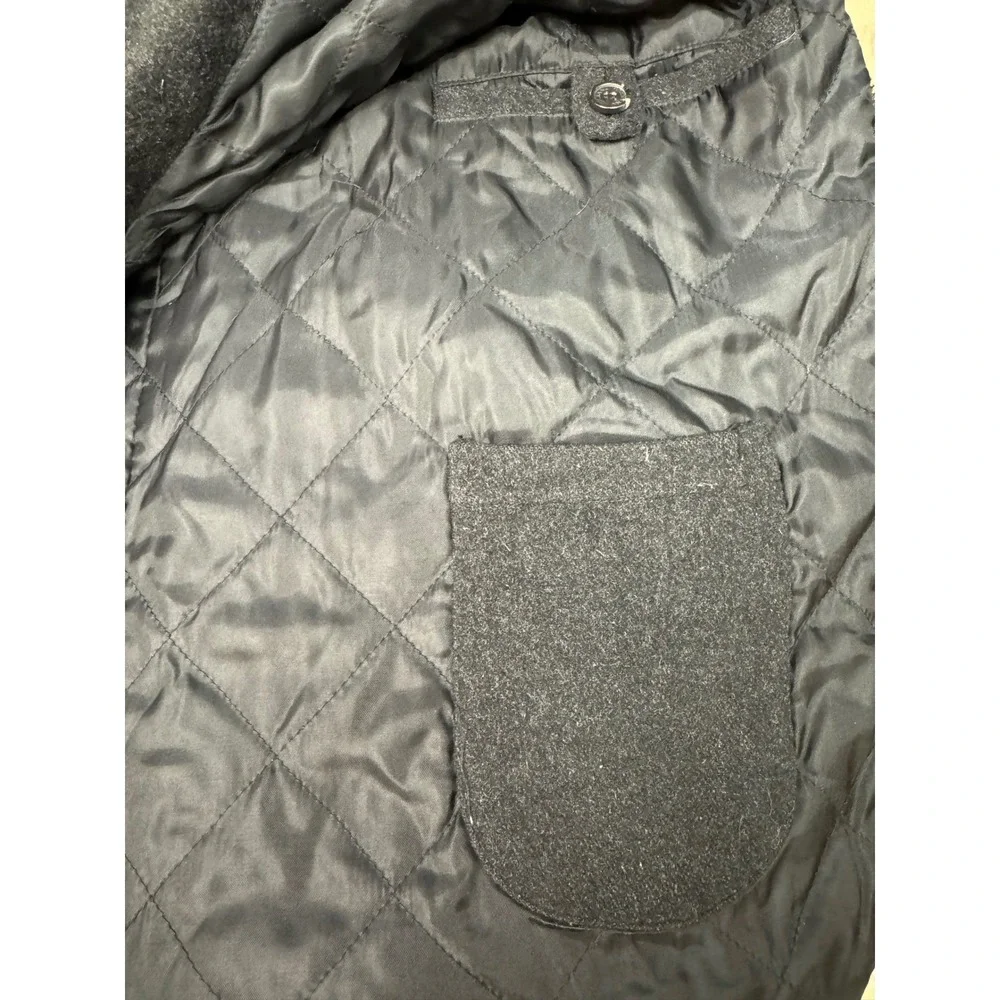 Jos A Bank Mens Wool Blend Jacket Small Gray Coat Bomber Style